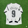 Rudi Völler Deutschland WM Langarm-Retro-Fußballtrikot Weiß