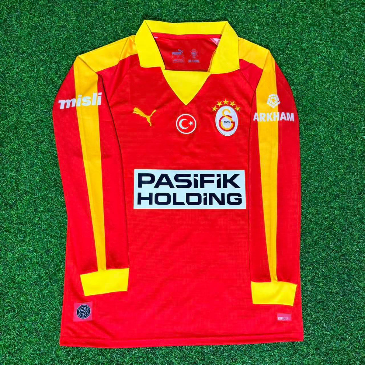 Victor Osimhen 45 Galatasaray Legendäres Retro Vintage Langarm-Fußballtrikot