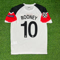 Wayne Rooney #10 Manchester United 2011 Champions League Finale Weißes Fußballtrikot