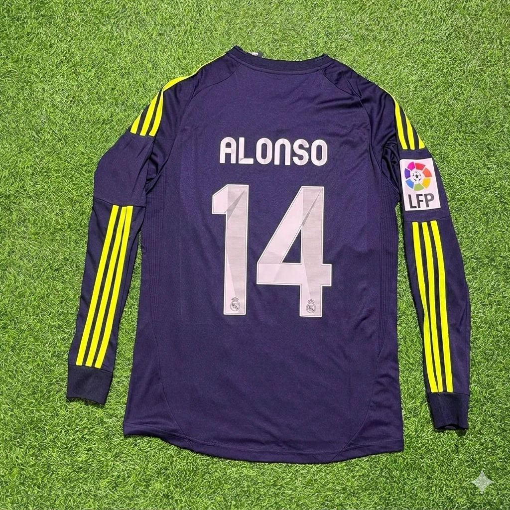 Xabi Alonso 14 - Real Madrid 2012/2013 Auswärts Langarm-Fußballtrikot