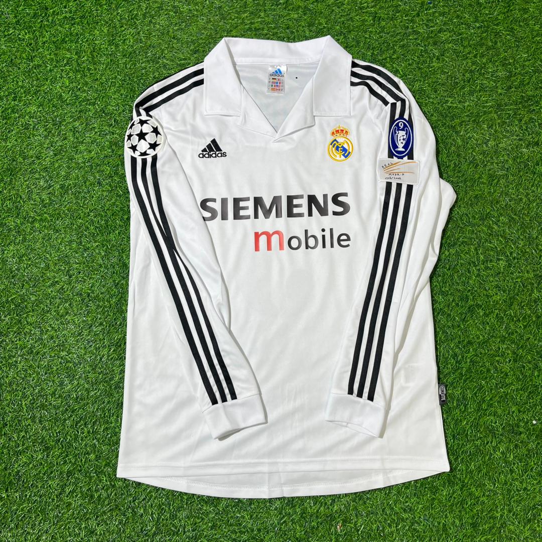 Zinedine Zidane Real Madrid 2004-2005 Langarmtrikot Fußballtrikot