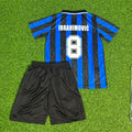 Zlatan Ibrahimović #8 Inter Milan Home Retro Kids Football Jersey