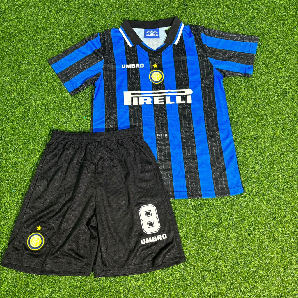 Zlatan Ibrahimović #8 Inter Milan Home Retro Kids Football Jersey